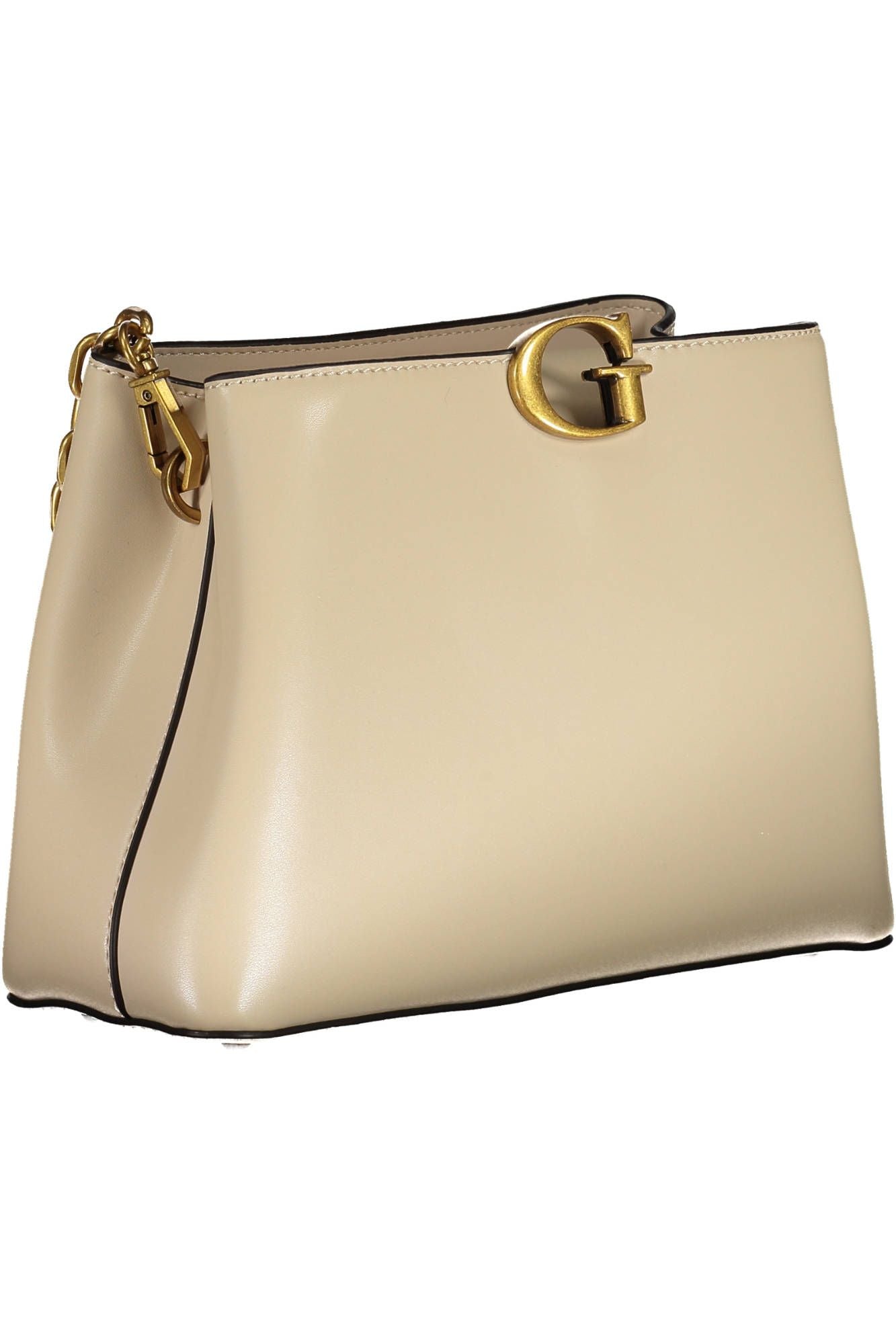 Beige Chic Polyurethane Shoulder Bag