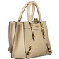 Chic Beige Dual Compartment Handbag
