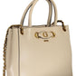 Chic Beige Dual-Handle Chain Shoulder Bag