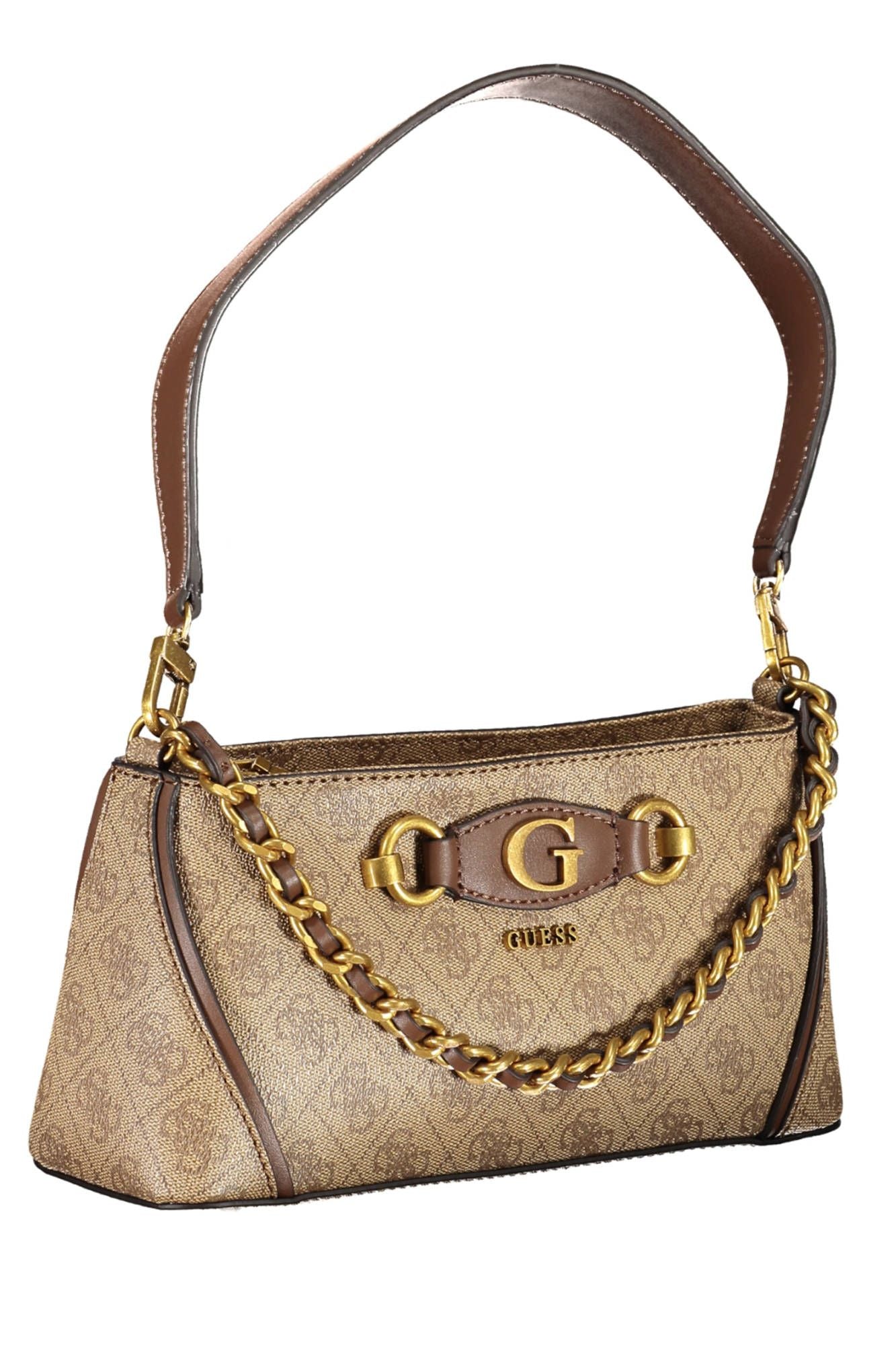 Beige Chic Chain-Handle Handbag