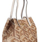 Chic Beige Convertible Guess Shoulder Bag