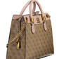 Chic Beige Dual-Handle Chain Shoulder Bag