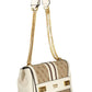 Elegant Beige Chain Shoulder Handbag
