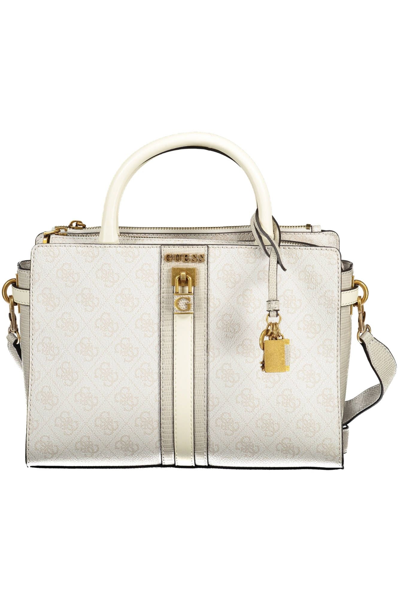 Elegant White Polyurethane Satchel