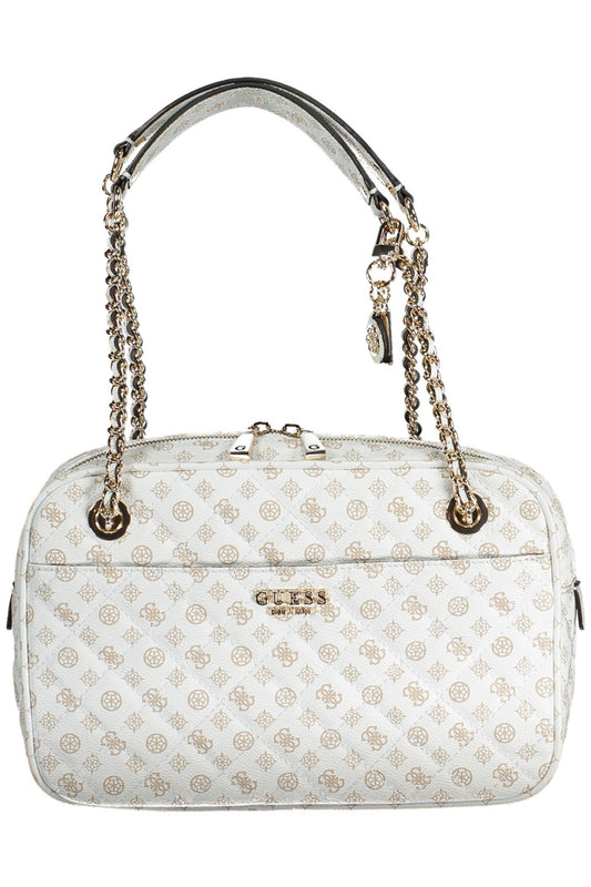 Chic White Chain Shoulder Handbag