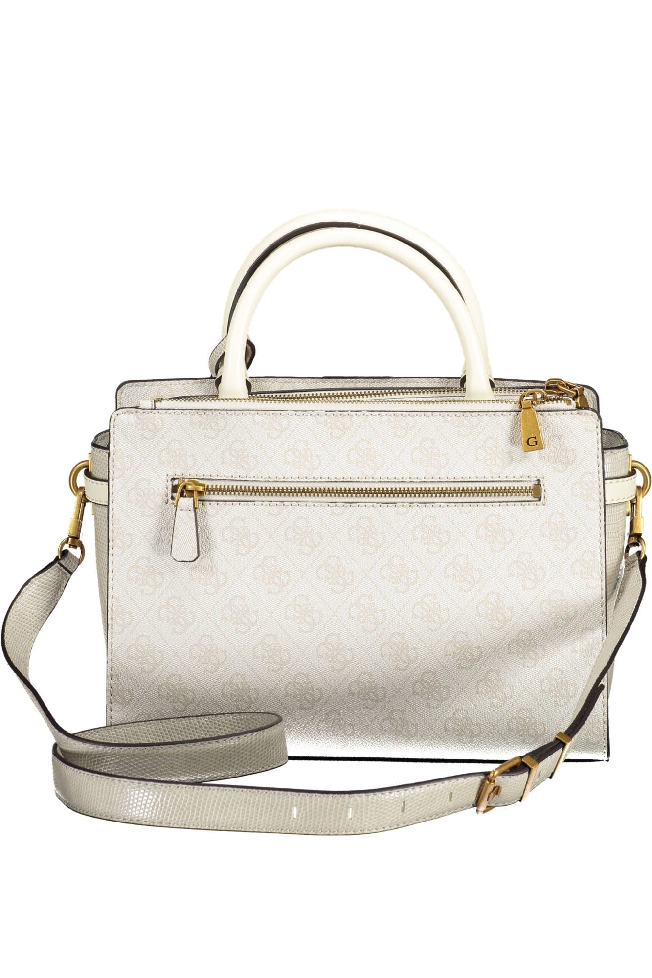 Elegant White Polyurethane Satchel