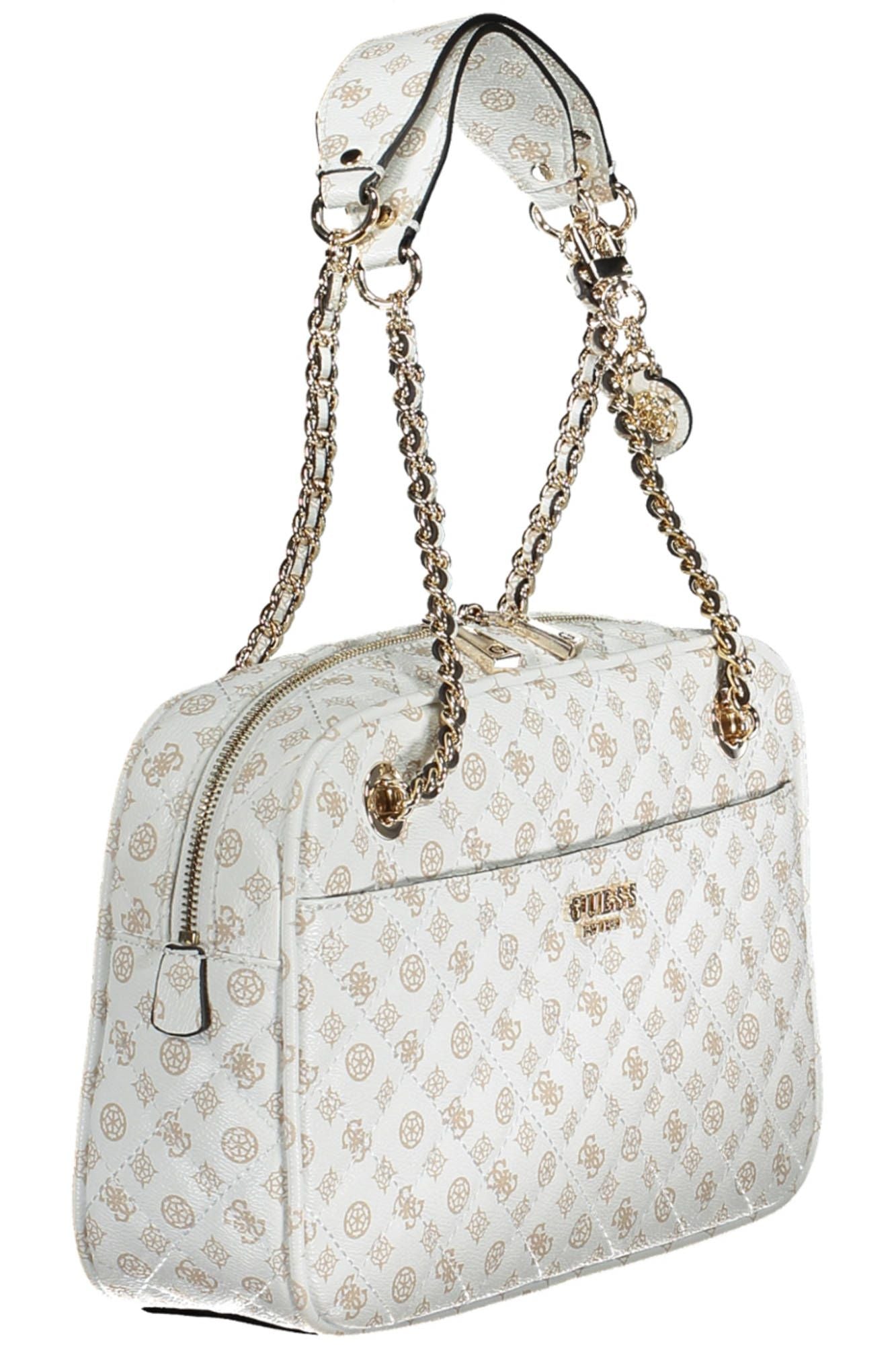 Chic White Chain Shoulder Handbag