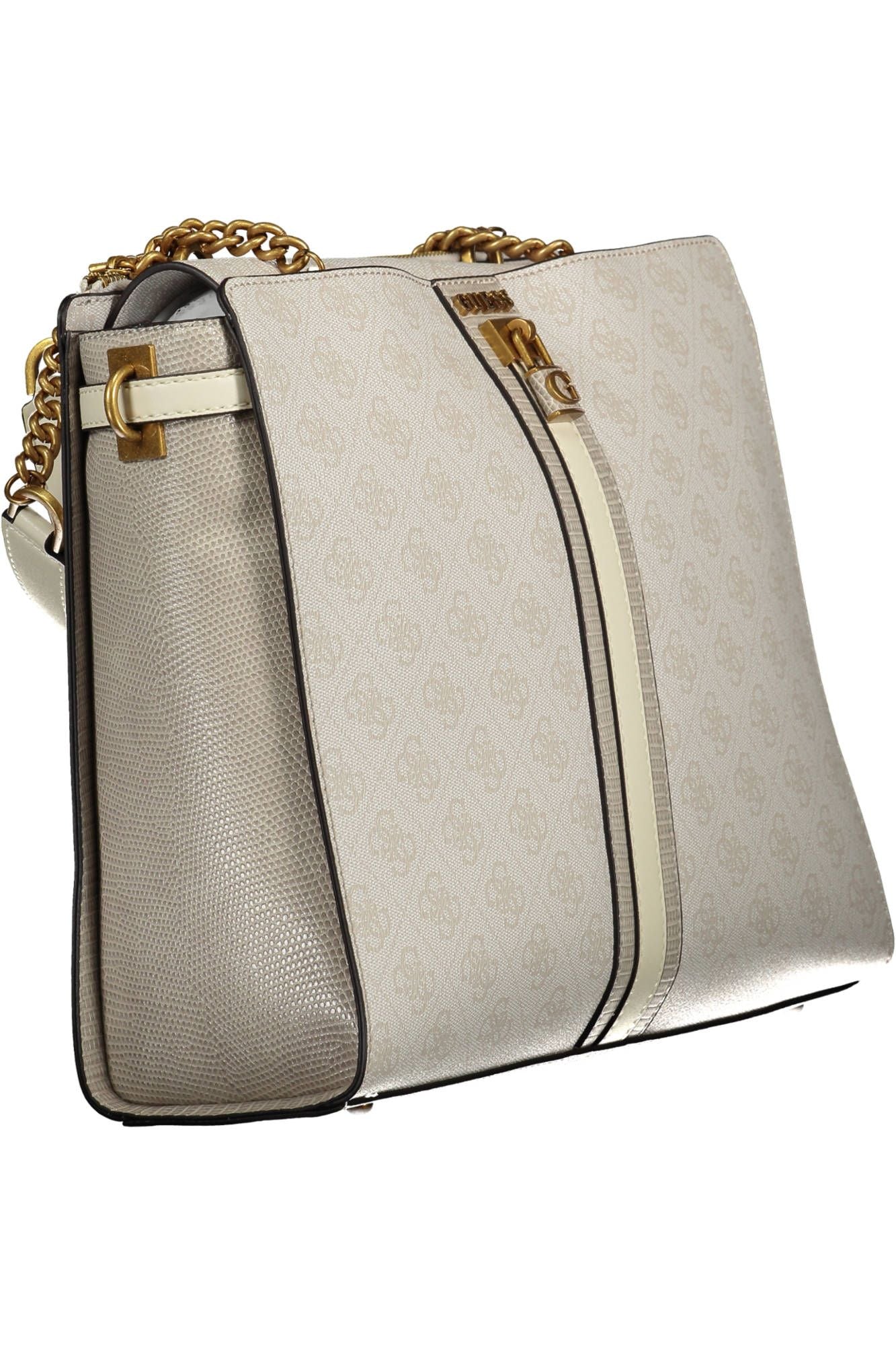 White Chain Handled Chic Shoulder Bag