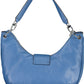 Elegant Blue Handbag with Detachable Strap