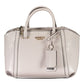 Elegant Gray Handbag with Contrasting Accents