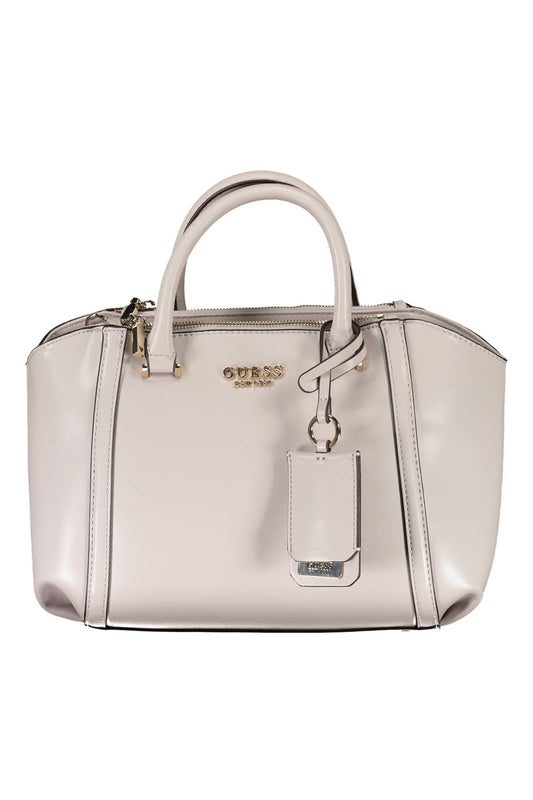 Elegant Gray Handbag with Contrasting Accents