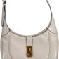 Chic Gray Shoulder Bag with Contrasting Details