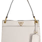 Chic Gray Polyurethane Shoulder Bag with Logo