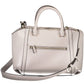 Elegant Gray Handbag with Contrasting Accents