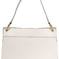 Chic Gray Shoulder Bag with Contrasting Details