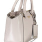 Elegant Gray Handbag with Contrasting Accents