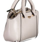 Chic Gray Guess Shoulder Bag with Contrasting Details