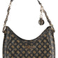 Chic Brown Polyurethane Shoulder Bag