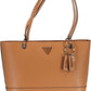 Chic Brown Polyurethane Shoulder Bag