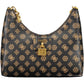 Elegant Brown Chain Handle Handbag