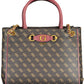 Elegant Brown Chain-Handle Handbag