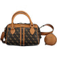 Elegant Brown Handbag with Contrasting Details