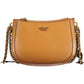 Elegant Brown Shoulder Bag with Contrasting Details