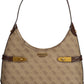 Elegant Brown Shoulder Handbag