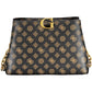 Elegant Chain-Strapped Brown Handbag
