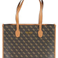 Chic Brown Polyurethane Shoulder Bag