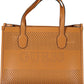 Elegant Brown Handbag with Convertible Pochette
