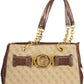 Chic Brown Chain-Handle Shoulder Bag