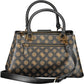 Elegant Brown Tote with Contrasting Details