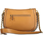 Elegant Brown Shoulder Bag with Contrasting Details