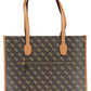 Chic Brown Polyurethane Shoulder Bag
