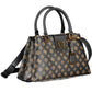 Elegant Brown Tote with Contrasting Details