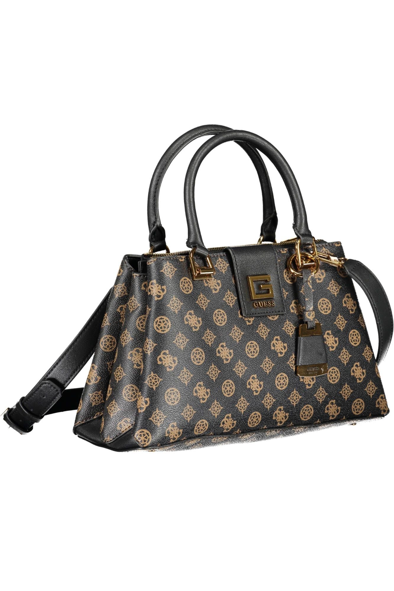 Elegant Brown Tote with Contrasting Details