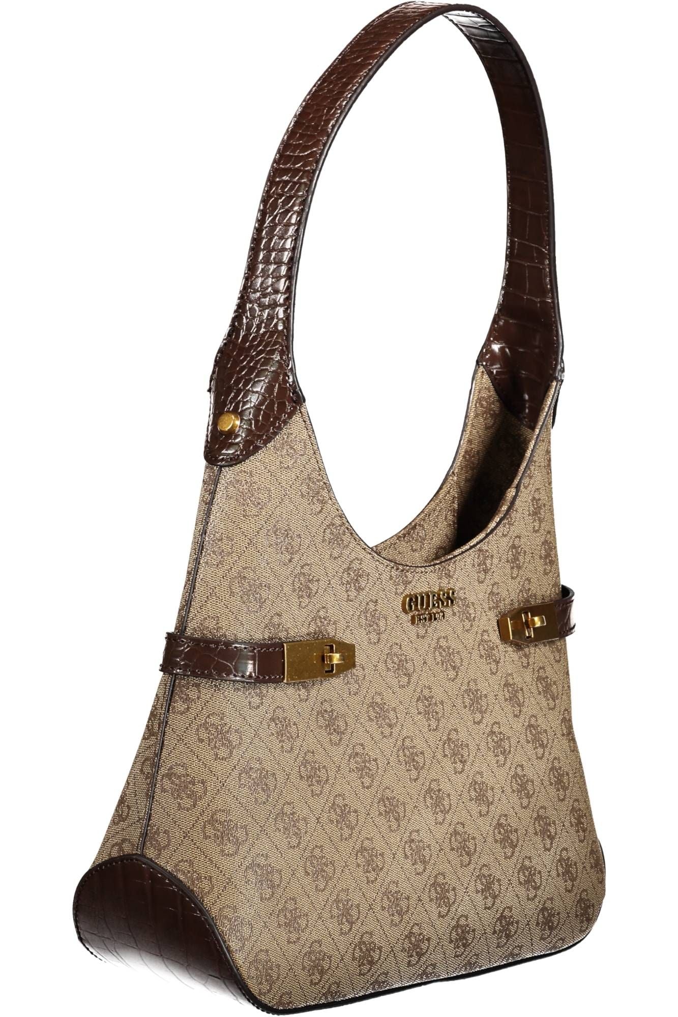 Elegant Brown Shoulder Handbag