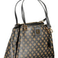 Chic Brown Polyurethane Shoulder Bag