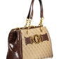 Chic Brown Chain-Handle Shoulder Bag