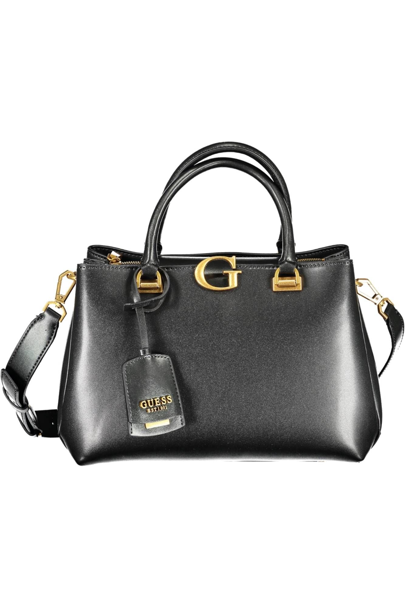 Chic Black Multi-Pocket Handbag