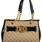 Chic Black Chain-Handle Tote Bag