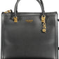 Elegant Black Polyurethane Handbag for Women