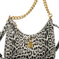 Elegant Black Chain-Handle Handbag