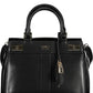 Sleek Black Handbag with Versatile Strap