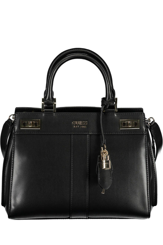 Sleek Black Handbag with Versatile Strap