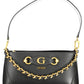 Chic Black Chain-Handle Shoulder Bag