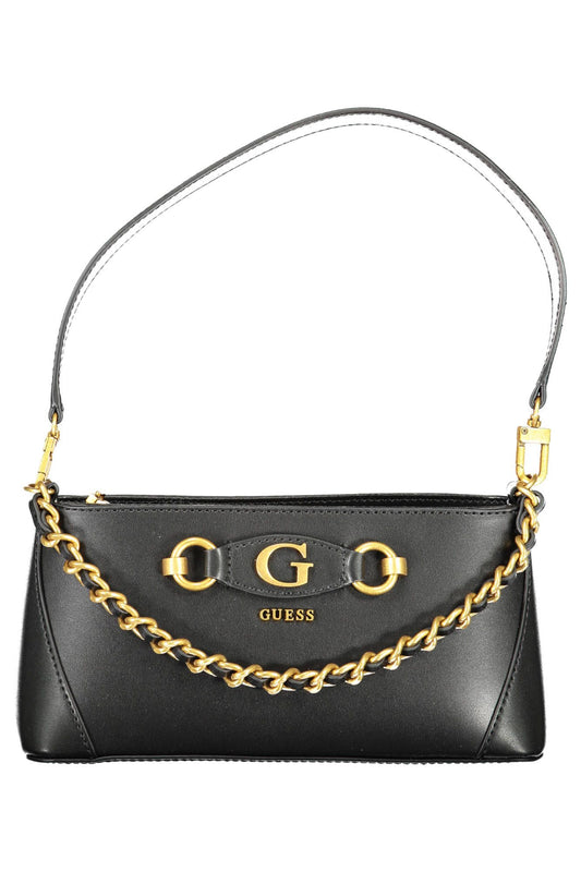 Chic Black Chain-Handle Shoulder Bag