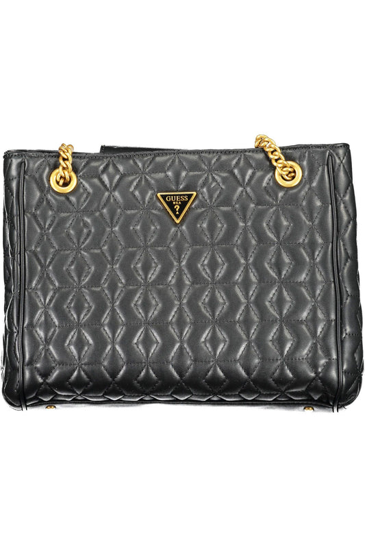 Chic Black Chain-Strap Shoulder Bag