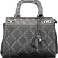 Elegant Black Contrasting Detail Handbag